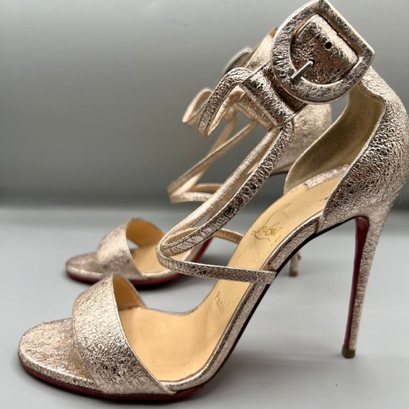Christian Louboutin rose gold Metallic Sandal - Picture 6 of 6